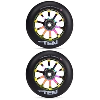 Lucky Ten 110mm Scooter Wheel Set - Black Neochrome