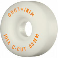 Powell Skateboard Wheels - Mini Logo White - 53mm