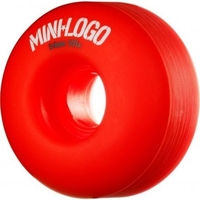 Powell Skateboard Wheels - Mini Logo Red - 54mm