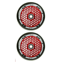 Root Industries Honey Core 110mm Wheel Set Black Pu Red Core