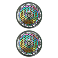 Root Industries Honey Core 110mm Wheel Set - Black Pu Rocket Fuel Neochrome