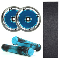Root Industries 110mm Air Blue Wheels + Grips + Grip Tape Combo Pack