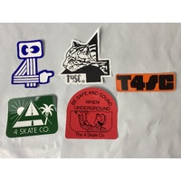 The 4 Skateboard Co - Striped Sticker