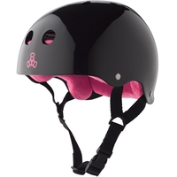 Triple 8 Brainsaver Ss Helmet - Black Pink Gloss - Size Extra Small - Skate Scooter