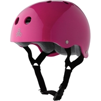Triple 8 Brainsaver Ss Helmet - Pink Gloss Grey Padding - Size Small - Skate Scooter