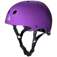 Triple 8 Brainsaver Ss Helmet - Purple Rubber - Size Medium - Skate Scooter