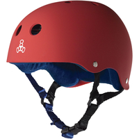 Triple 8 Brainsaver Ss Helmet - Red Rubber - Size Small - Skate Scooter