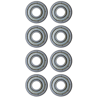 Vxb Skateboard Bearings Set Of 8 - Premium Oil