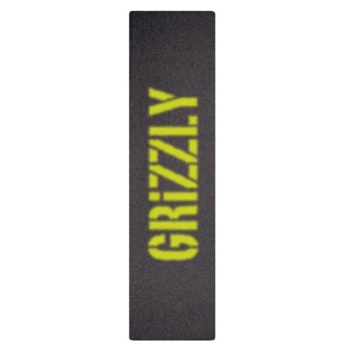 Grizzly Skateboard Grip Tape Sheet 9 x 33 Blurry Yellow