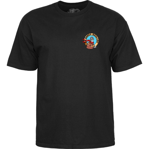thumbnail image 2 of Powell Peralta Bones Brigade Bomber T-Shirt – Black – Men's Short Sleeve – Skateboard Graphic Tee – CTMBOBRBX 2 of 4