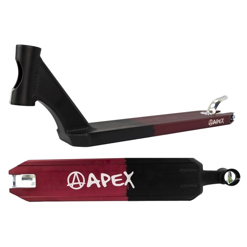 Apex Scooter Deck 600mm Black and Red