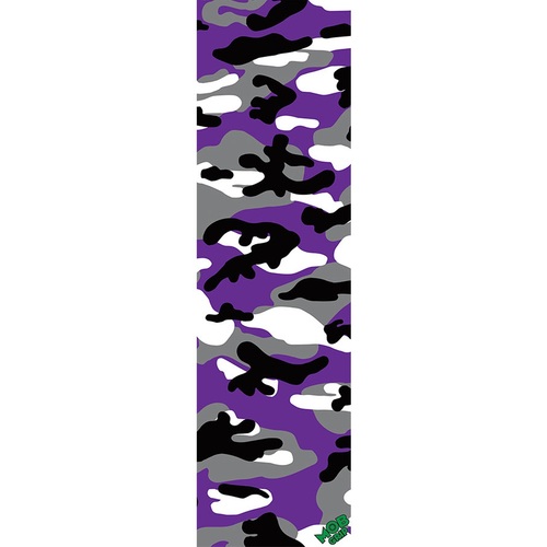 Mob Skateboard Grip Tape Sheet 9 x 33 Camo Purple Perforated