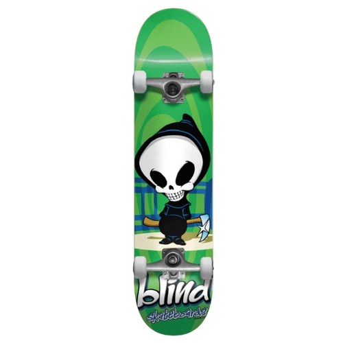 Blind Complete Skateboard Retro Reaper FP Green Mini 7.375 Wide
