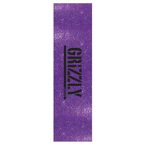Grizzly Skateboard Grip Tape Sheet 9 x 33 Glitter Purple