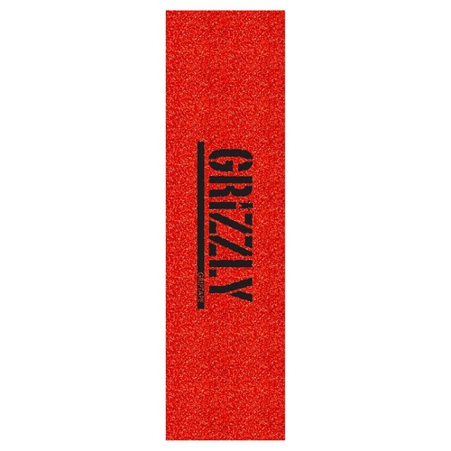 Grizzly Skateboard Grip Tape Sheet 9 x 33 Glitter Red