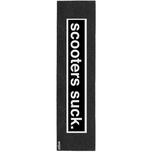 Enjoi Skateboard Grip Tape Sheet 9 X 33 Scooters Suck Black