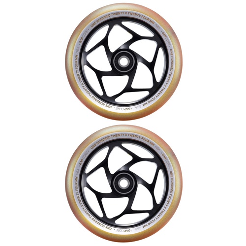 Envy Prodigy S8 120mm Scooter Wheels Set Of 2 Gold Black