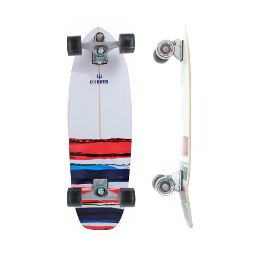 Carver Skateboard Complete Usa Resin With C7 Trucks Silver