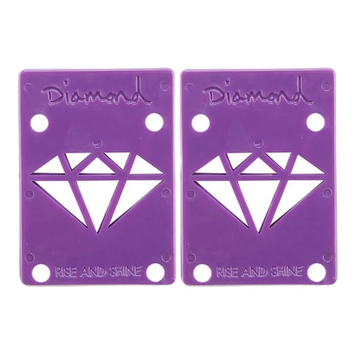 Diamond Riser Pads 1/8 Pair Purple