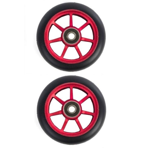 Ethic Scooter Wheels Set Of 2 With Bearings Incube Red 110mm