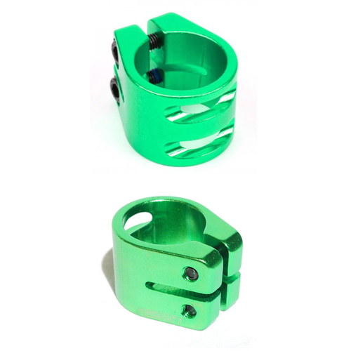 Fasen Raven Scooter Double Clamp Green Standard Size