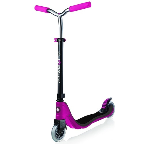 Globber 2 Wheel Flow 125 Scooter Ruby Grey Pink