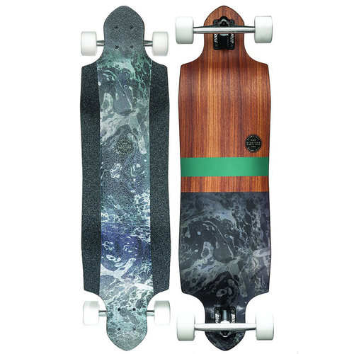Globe Longboard Skateboard Complete Geminon Micro-Drop Rosewood/Black