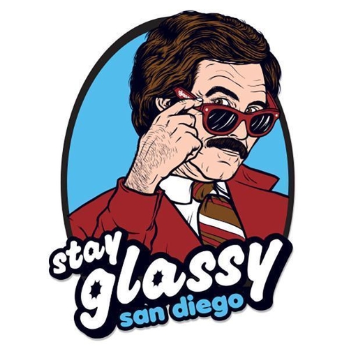 Glassy Stay Glassy Sticker