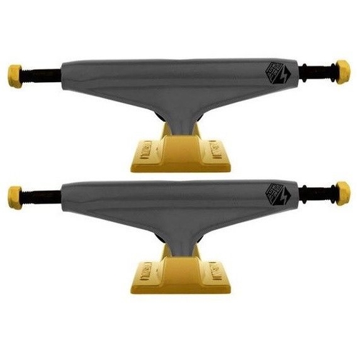 Industrial Skateboard Trucks 5.25 Black Gold Set Of 2 Trucks