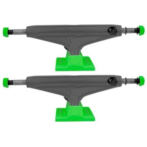 Industrial Skateboard Trucks 5.25 Black Green Set Of 2 Trucks
