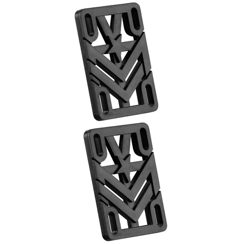 Mini Logo Skateboard Riser Pads 1/2 Pair Black