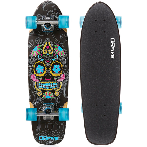 Obfive Cruiser Skateboard Complete Day Of The Dead 28