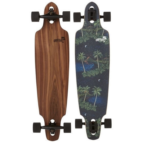 Obfive Longboard Skateboard Complete Hawaiian Nights Drop Through 38 