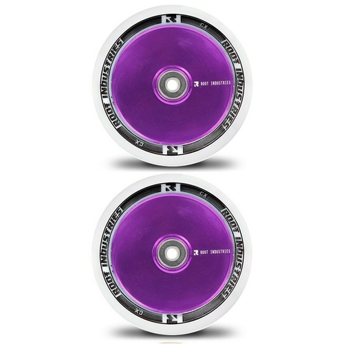 Root Industries Air 110mm Wheel Set White Pu Purple Core