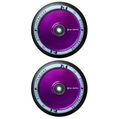 Root Industries Air 120mm Wheel Set Black Pu Purple Core