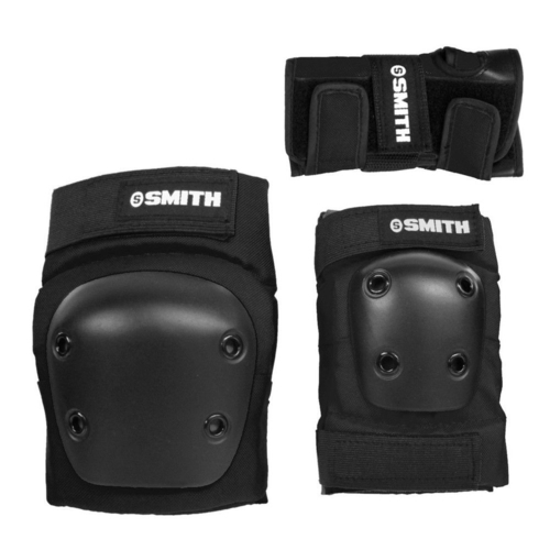 Smith Tri Pack Protective Pad Set Youth Size Black