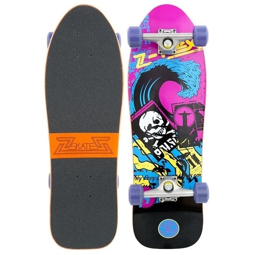 Z-Flex Skateboard Complete Toxic Wave Shop Stock Pink 29.75